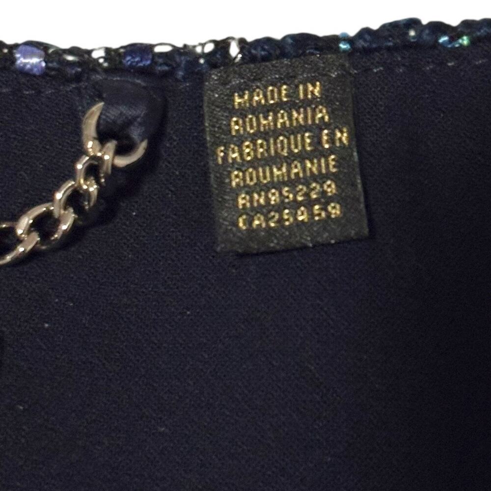 NWT Ted Baker Blazer - Size 8 - Teal Tweed w/ Zipper Details - Picture 13 of 16